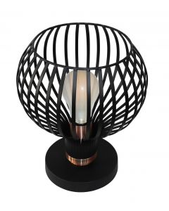 FANTASIA RAGA 1XE27 LAMPE DE TABLE NOIR+CUIVRE