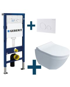 VAN MARCKE GO TOILETTE SUSPENDU PERL BLANC SET COMPLET