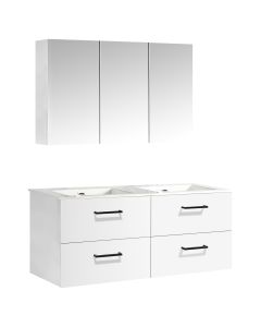 DIFFERNZ MEUBLE DE SALLE DE BAINS SET KIMMY 120CM BLANC BRILLANT