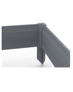 ECOPIC EDGE BINNENHOEK 40X4X4CM 4ST GRIJS