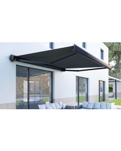 ZONNELUIFEL KRETA ANTRACIET 3X2.5M MANUEEL