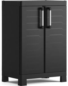 KETER DETROIT ARMOIRE DE RANGEMENT BAS 45X65X97CM NOIR