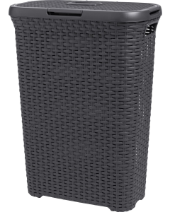 KETER STYLE PANIER À LINGE AVEC COUVERCLE 40L 447X265X615MM ANTHRACITE