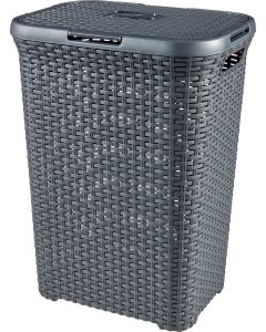 KETER STYLE PANIER À LIGNE AVEC COUVERDE 60L 448X341X615MM ANTHRACITE
