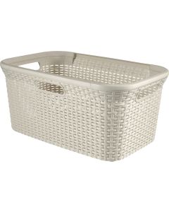 KETER STYLE PANIERS À LINGE 45L BLANC VINTAGE