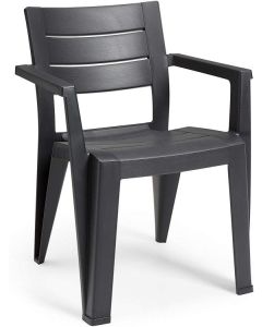 KETER JULIE CHAIR GRAPHITE 61.5X58.5X79