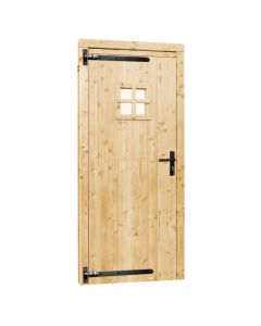 VUREN ENKELE 1-RUITS DEUR LINKSDR 90X201CM INCL KOZIJN