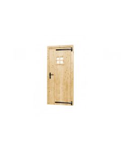 VUREN ENKELE 1-RUITS DEUR RECHTSDR 90X201CM INCL KOZIJN