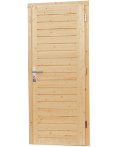 VUREN ENKELE DICHTE OPDEKDEUR 5PUNTS RECHTSDR 90X201CM