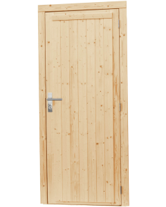 VUREN ENKELE DICHTE DEUR RECHTSDR 90X201CM INCL KOZIJN