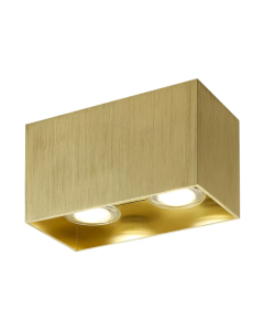 FANTASIA BABAR PLAFONDLICHT GOUD VIERKANT 2XGU10 MAX 50W