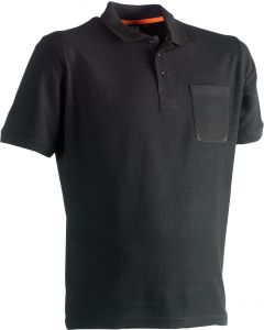 HEROCK LEO POLO A MANCHES COURTES NOIR XXXL