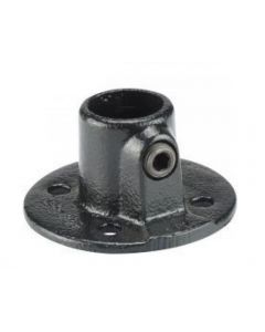 MACLEAN KOPPELSTUK ZWART VOETPLAAT ROND DIA 28MM