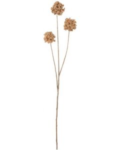 J-LINE TAK POMPOM GLITTER PLAST LICHT ORANJE L (18X6X77CM)