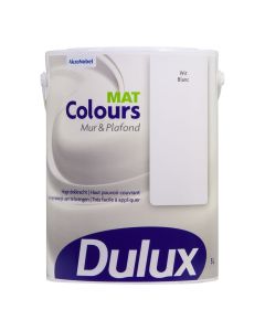 DULUX COLOURS MUUR EN PLAFOND MAT - WIT 5L