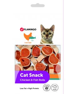 FLAMINGO FISH CHICKEN ROLLS CAT 50GR