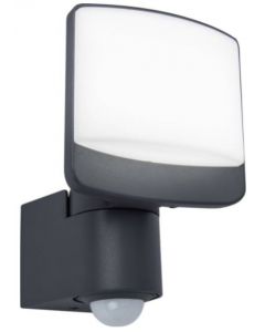 LUTEC SUNSHINE PROJECTEUR LED DETECTEUR PIR GRIS