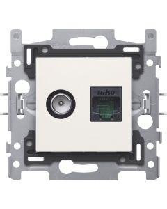 NIKO STOPCONTACT COAX+RJ45 ORIGINAL WHITE