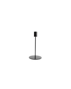 SALT&PEPPER BOUGEOIR 10XH20CM MÉTAL NOIR PILLAR
