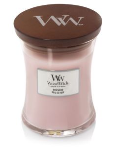 WOODWICK GEURKAARS ROSEWOOD MEDIUM CANDLE