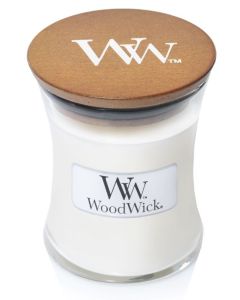 WOODWICK GEURKAARS LINEN MINI CANDLE