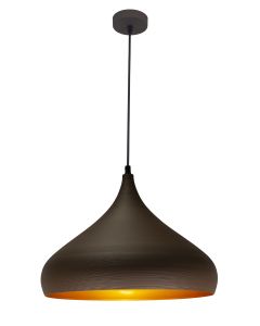 FANTASIA RONIN PENDEL DIA 42CM E27 BRUIN/GOUD