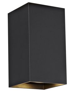 FANTASIA RADU WANDLAMP ZWART VIERKANT 2X GU10