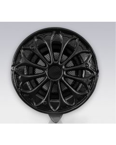 WECKX RETRO DEURROOSTER ROND 100MM ZWART