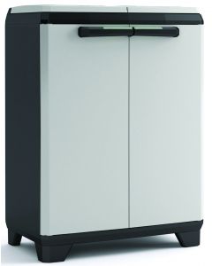 KETER SPLIT PREMIUM SORTEERKAST VUILZAKHOUDER 2X110L 68X39X92CM GRIJS