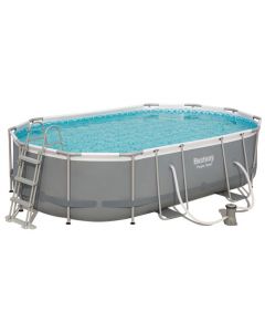 BESTWAY POWER STEEL OVAL POOL ZWEMBAD 4.88M X 3.05M X 1.07M