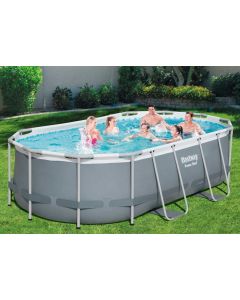 BESTWAY POWER STEEL OVAL POOL ZWEMBAD 4.27M X 2.50M X 1.00M