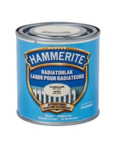 HAMMERITE RADIATORLAK ZIJDEGLANS RAL9010 250ML