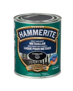 HAMMERITE SATIJNGLANSLAK ZWART 750ML