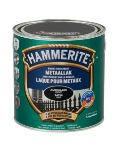 HAMMERITE SATIJNGLANSLAK ZWART 2,5 L