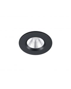 TRIO ZAGROS SPOT ENCRASTRE ROND NOIR 5.5W IP65