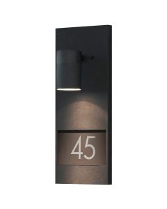 MODENA 230V APPLIQUE MURALE DOWNSPOT FLUSH 41CM, INCL. NR DE MAISON, MAX. 3 CIFFRES, GU10, MAX 35W