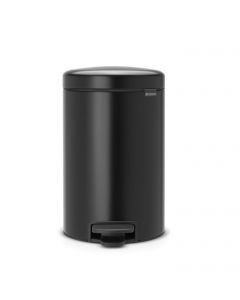 BRABANTIA NEWICON PEDAALEMMER 12L MAT ZWART