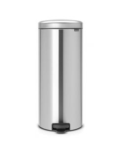 BRABANTIA NEWICON PEDAALEMMER 30L MAT STAAL