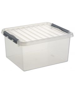 SUNWARE Q-LINE BOX 36L TRANSPARENT/METAL