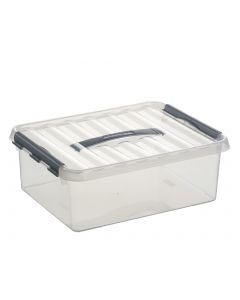 SUNWARE Q-LINE BOX 12L TRANSPARANT/METAAL