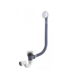 WIESBADEN LUXE BADPLUG-OVERLOOPCOMB. + KLIKWASTE CHROOM