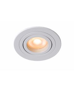 LUCIDE TUBE - SPOT ENCASTRABLE - DIA 9CM - 1XGU10 - BLANC