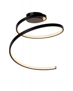 LUCIDE MAXENCE - PLAFONNIÈRE - DIA 46CM - LED DIMMABLE - 1X24W 3000K - NOIR