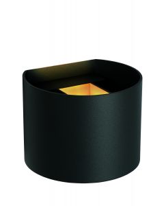 LUCIDE AXI - APPLIQUE MURALE SALLE DE BAINS - LED - 1X6W 2700K - IP54 - NOIR