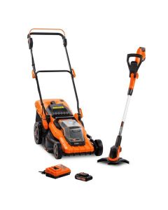 POWERPLUS POWDPG75565 TUINGEREEDSCHAPSET 4ST: GRASMACHINE, GRASTRIMMER, ACCU, LADER 20V