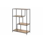 ACTONA SEAFORD BOEKENKAST 2 LEGGERS WILDE EIK 77X35X114CM