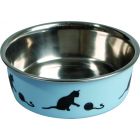 FLAMINGO GAMELLE POUR LA NOURRITURE CHAT BELLA KENA BLEU 11CM 161