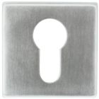 CYLINDERPLAATJE SQUARE SHAPE INOX PLUS