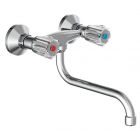 SCHUTTE BRILLANT ROBINET CUISINE MONTAGE MURAL CHROME