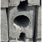 POTEAU BETON TROU DIA 55 80CM 30CM FENTE